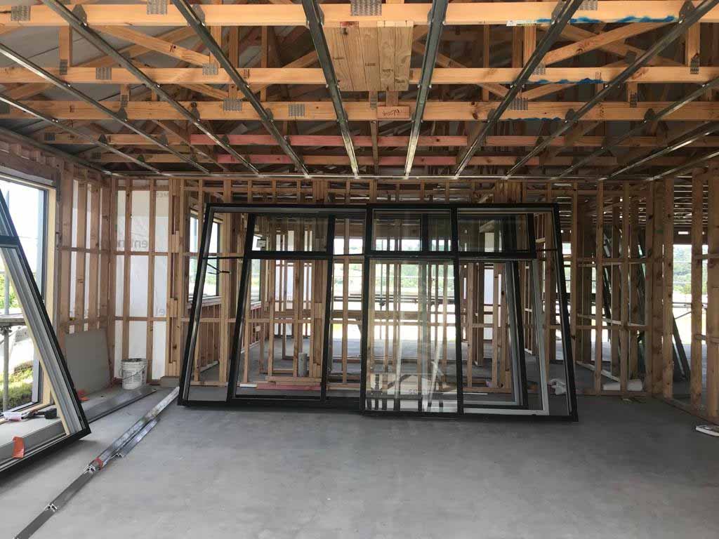 Ceiling battens installed in an Auckland new build ready for plasterboard lining and GIB